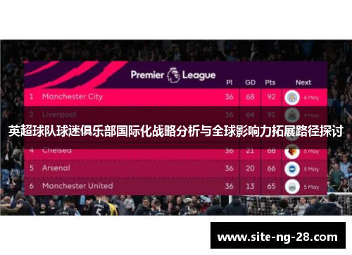 英超球队球迷俱乐部国际化战略分析与全球影响力拓展路径探讨