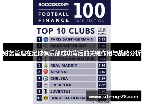 财务管理在足球俱乐部成功背后的关键作用与战略分析 财务管理在足球俱乐部成功背后的关键作用与战略分析